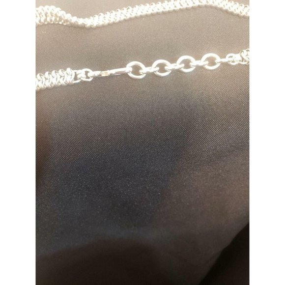 Monet Women's Sliver Signed 22'' Chain 5/16'' Wide Necklace - Picture 7 of 7